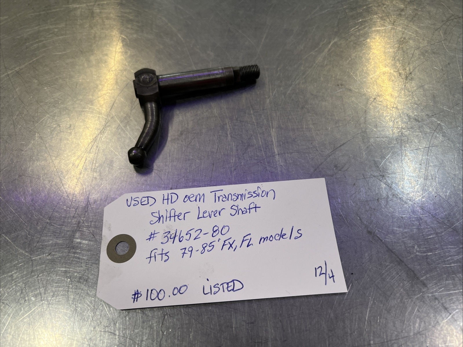 Harley Davidson oem Transmission Shifter Lever Shaft