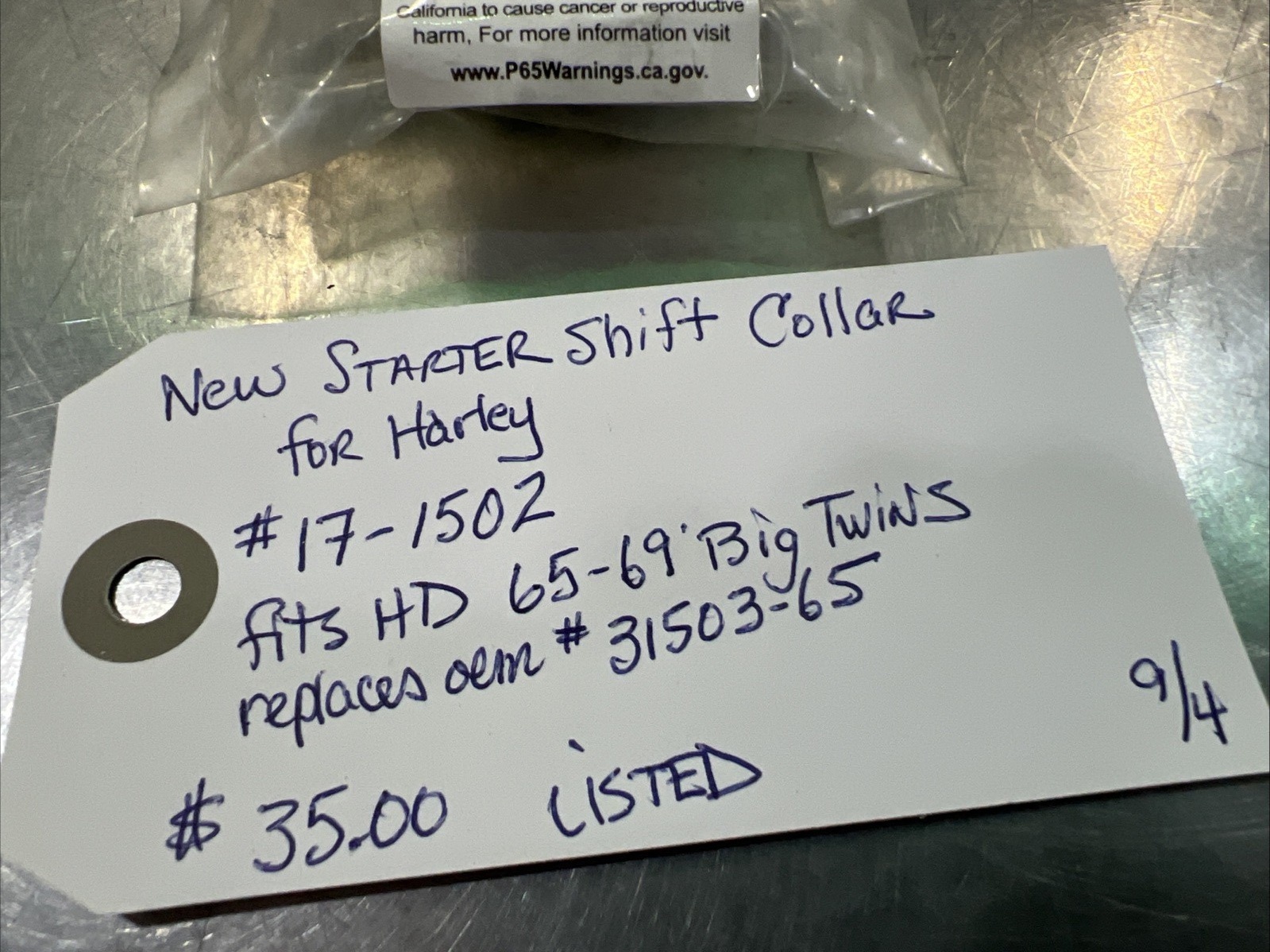 Starter Shift Collar For Harley #17-1502 | Knobtown Cycle