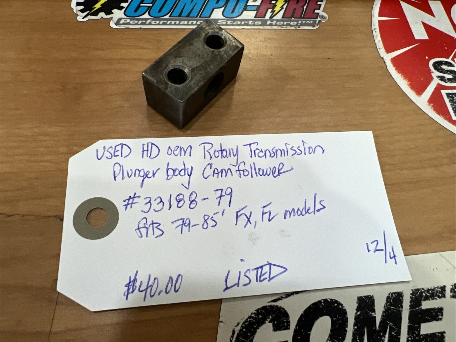 Harley Davidson oem Rotary Transmission Plunger Body Cam