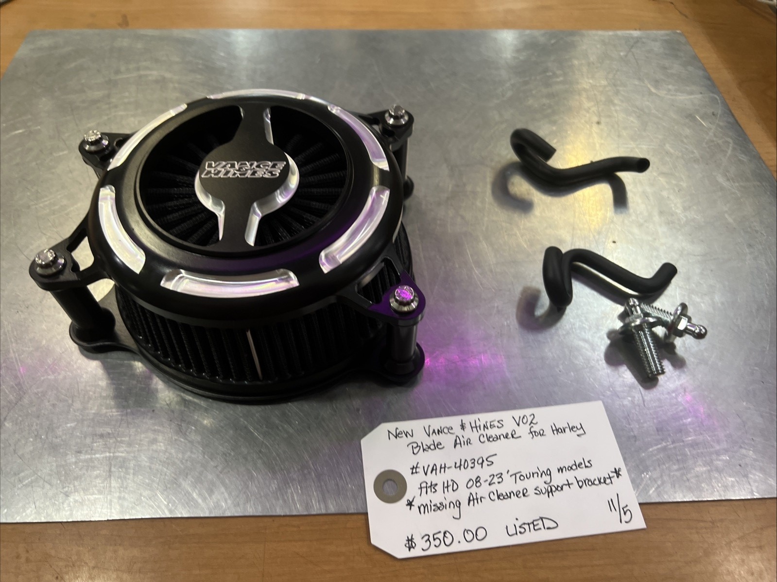 V02 Blade Air Cleaner For Harley #VAH-40395 | Knobtown Cycle