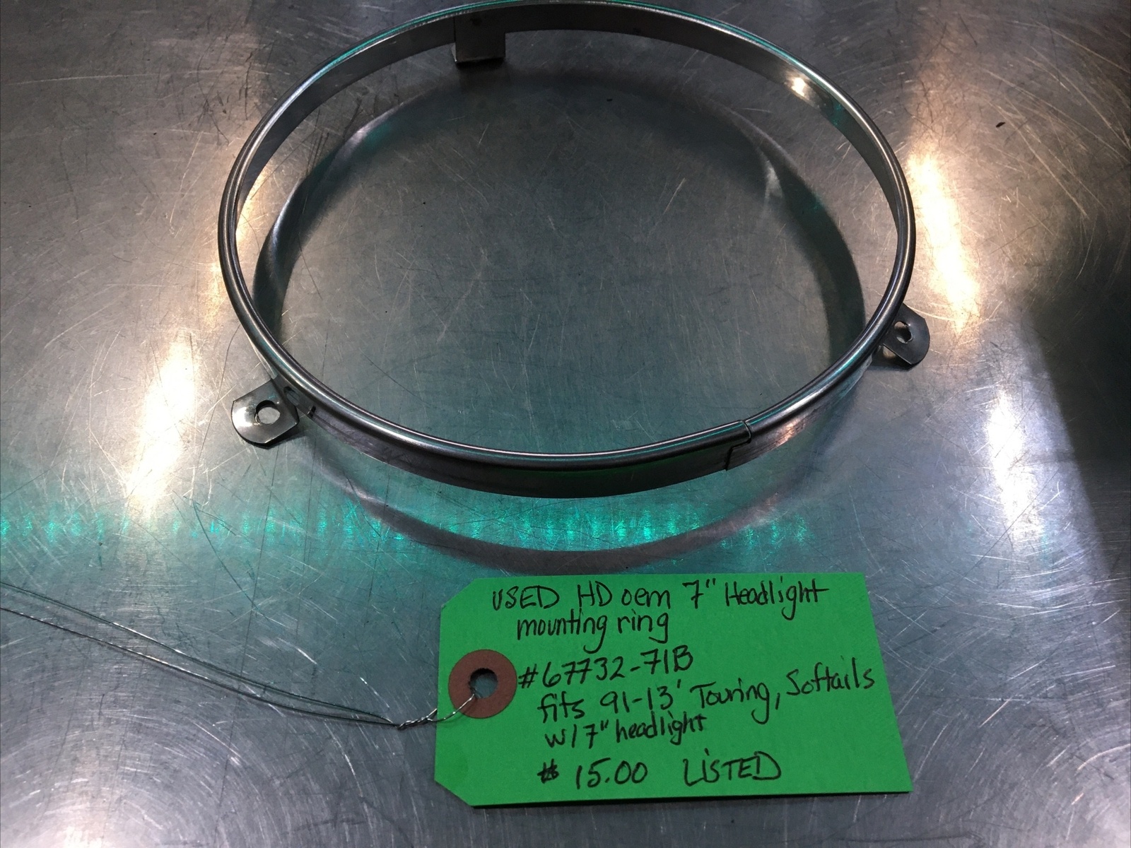 Harley Davidson oem 7” Headlight Mounting Ring #67732-71B