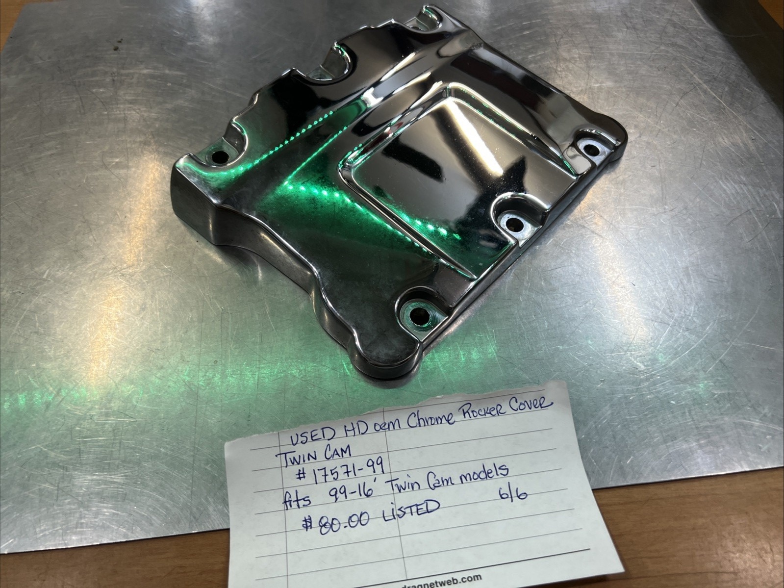 Harley Davidson oem Chrome Rocker Cover Twin Cam #17571-99