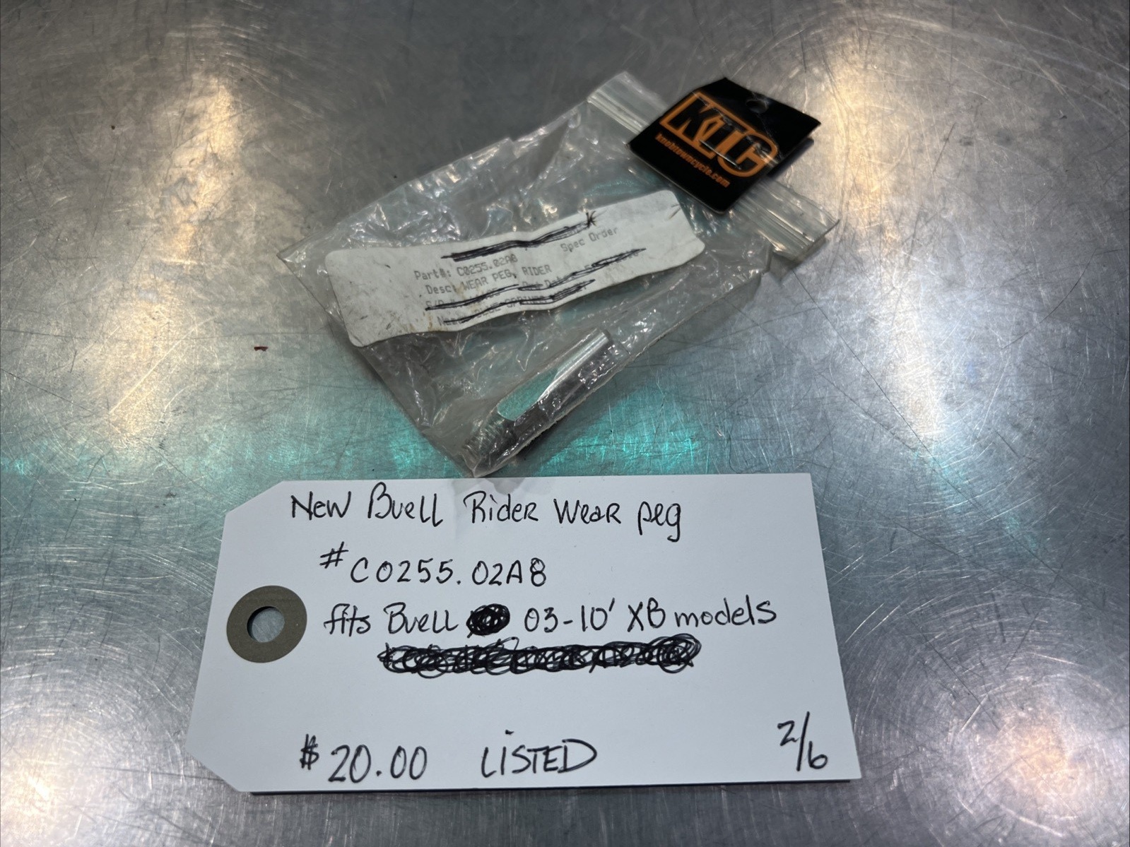 Rider Wear Peg #C0255.02A8 | Knobtown Cycle Kansas City