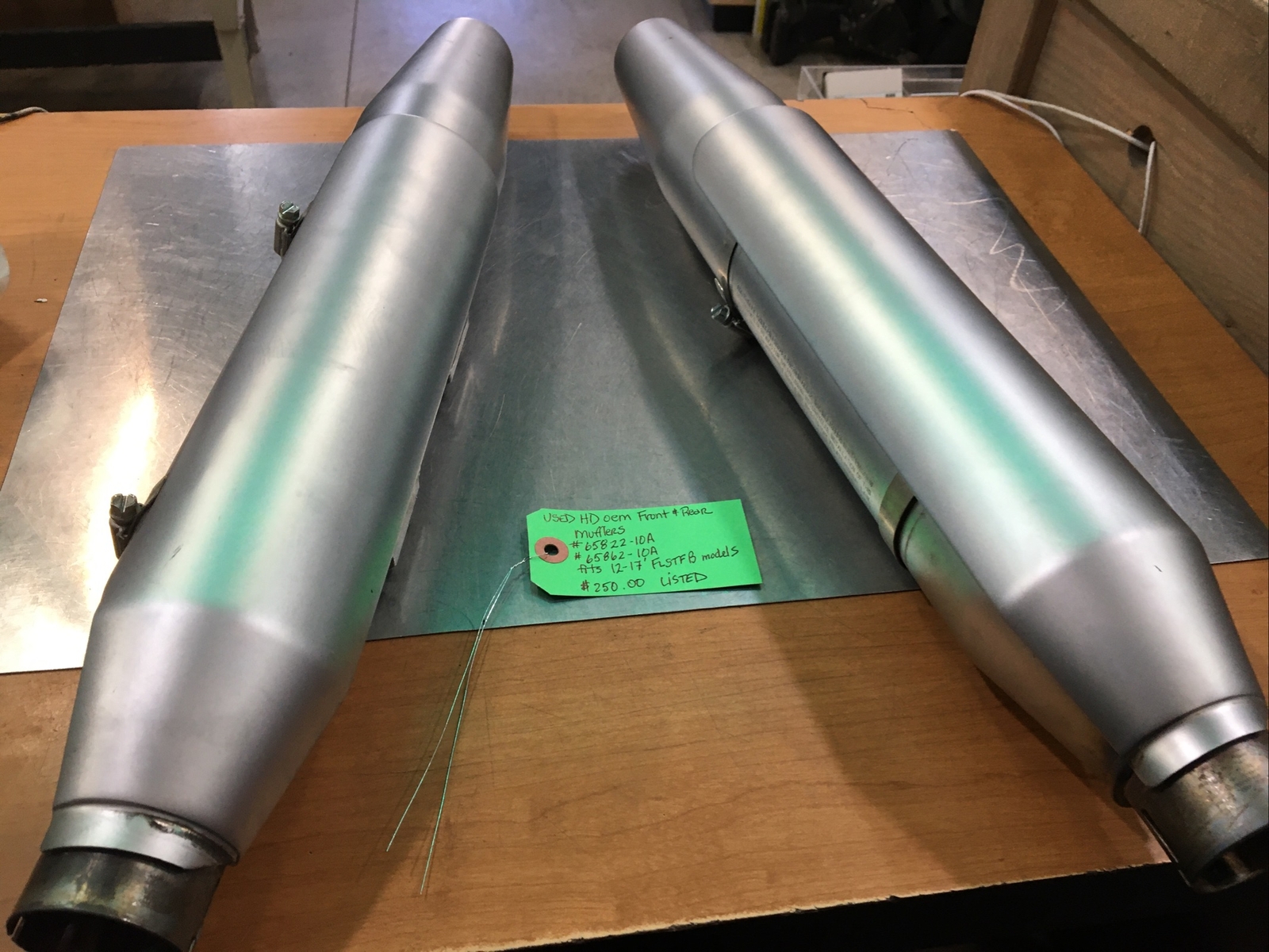 Harley Davidson oem Front & Rear Mufflers