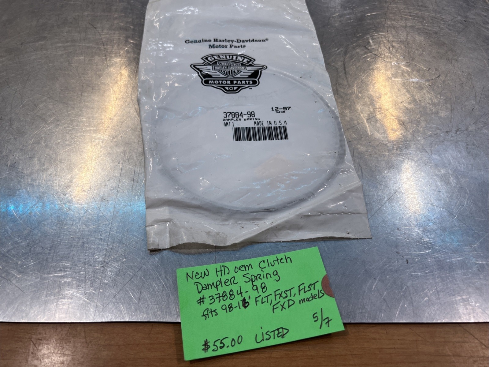 Harley Davidson oem Clutch Dampler Spring #37884-98