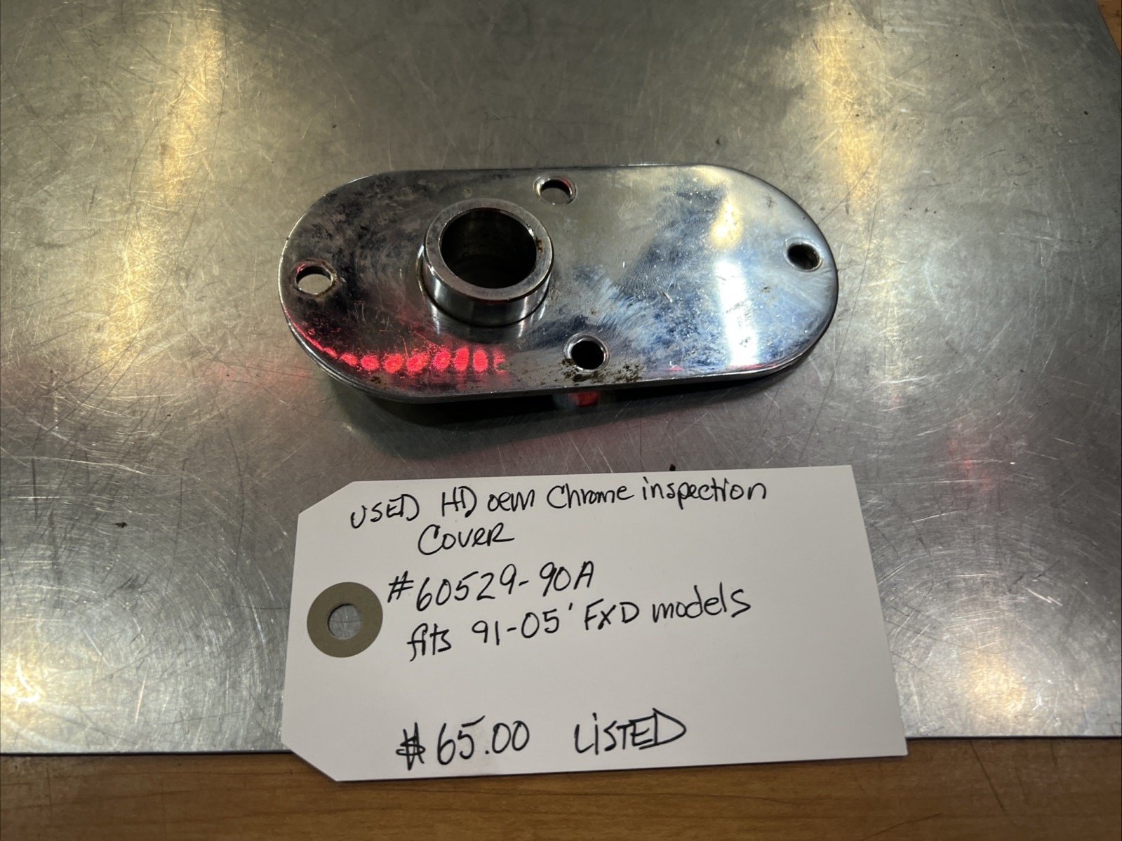 Harley Davidson oem Chrome Inspection Cover #60529-90A