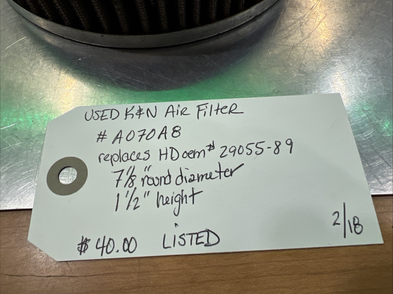 Air Filter #A070A8 | Knobtown Cycle Kansas City