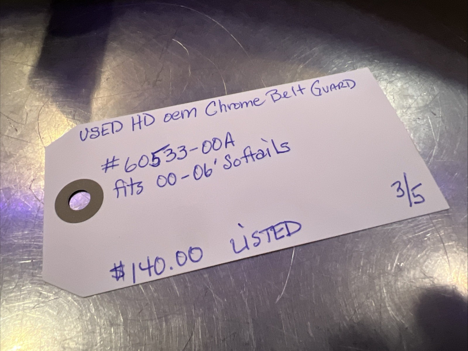 Harley Davidson oem Chrome Belt Guard #60533-00A