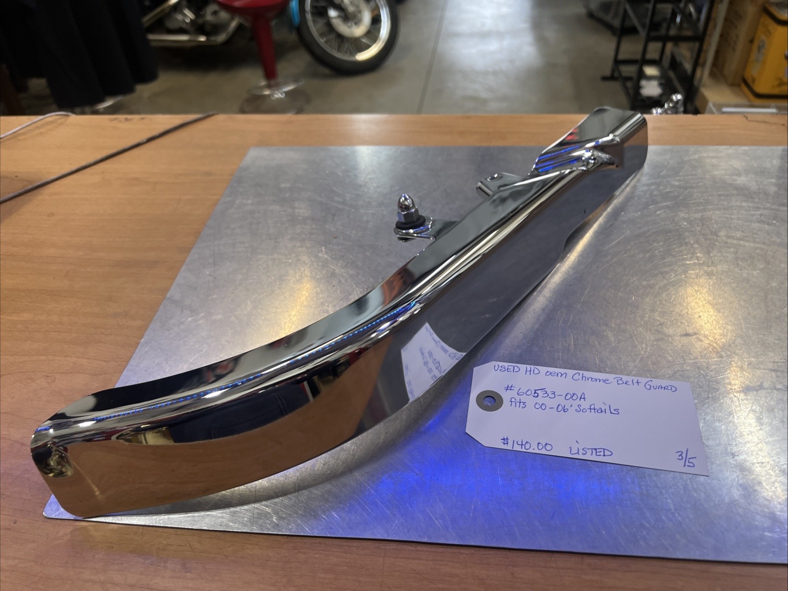 Harley Davidson oem Chrome Belt Guard #60533-00A