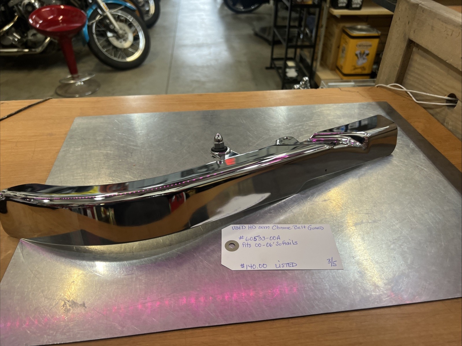 Harley Davidson oem Chrome Belt Guard #60533-00A