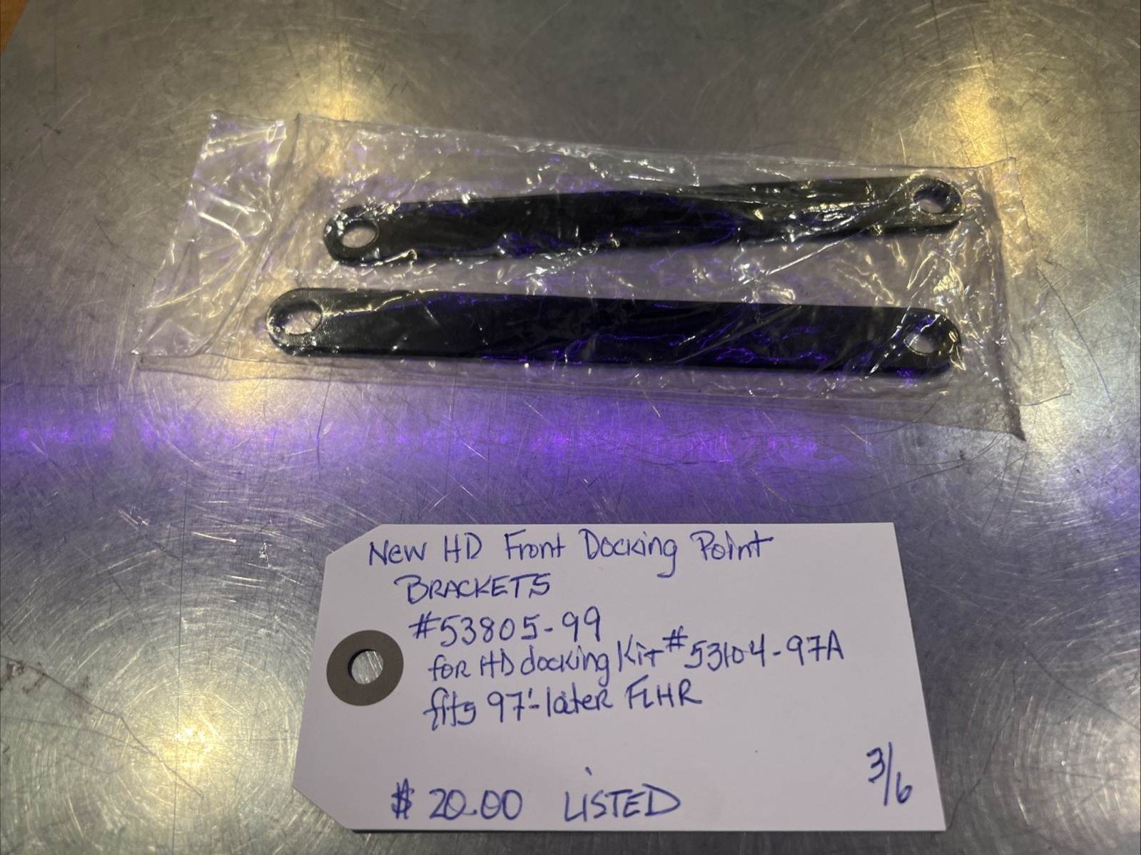 Harley Davidson Front Docking Point Brackets #53805-99