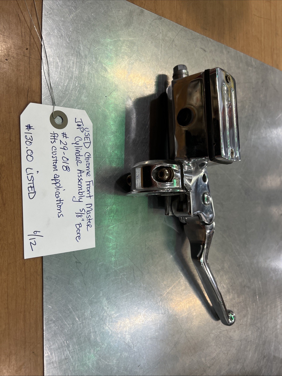 Chrome Front Master Cylinder Assembly 5/8” Bore #29-018