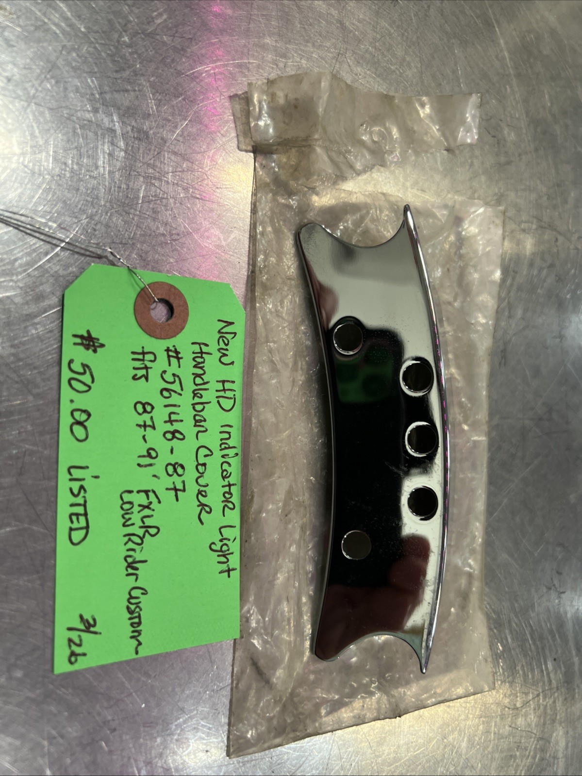 Harley Davidson Indicator Light Handlebar Cover #56148-87