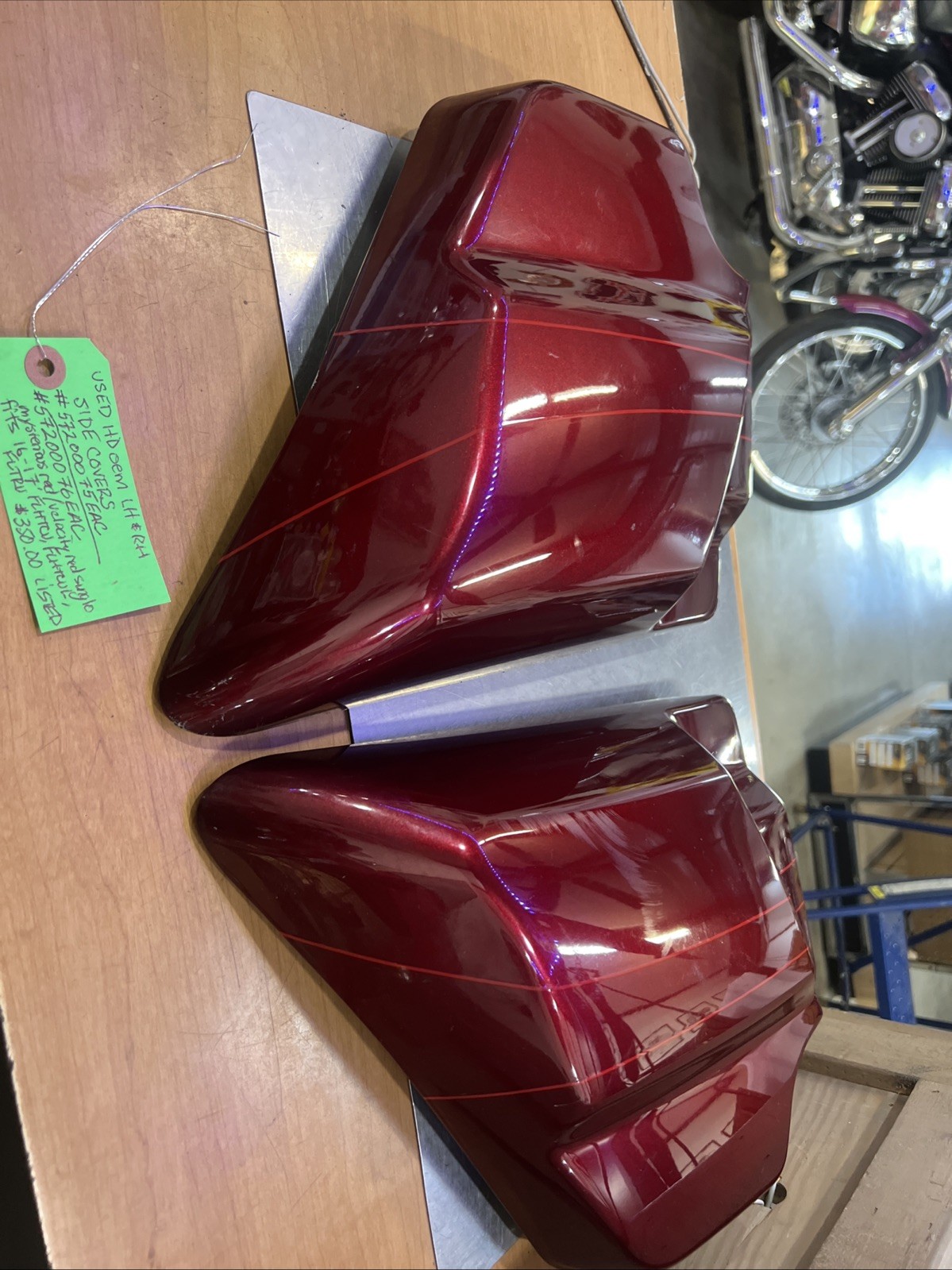 Harley Davidson oem LH & RH Side Covers #57200075EAC