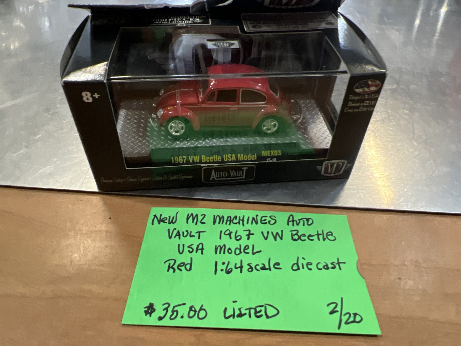 M2 Machines Auto Vault 1967 VW Beetle USA Model