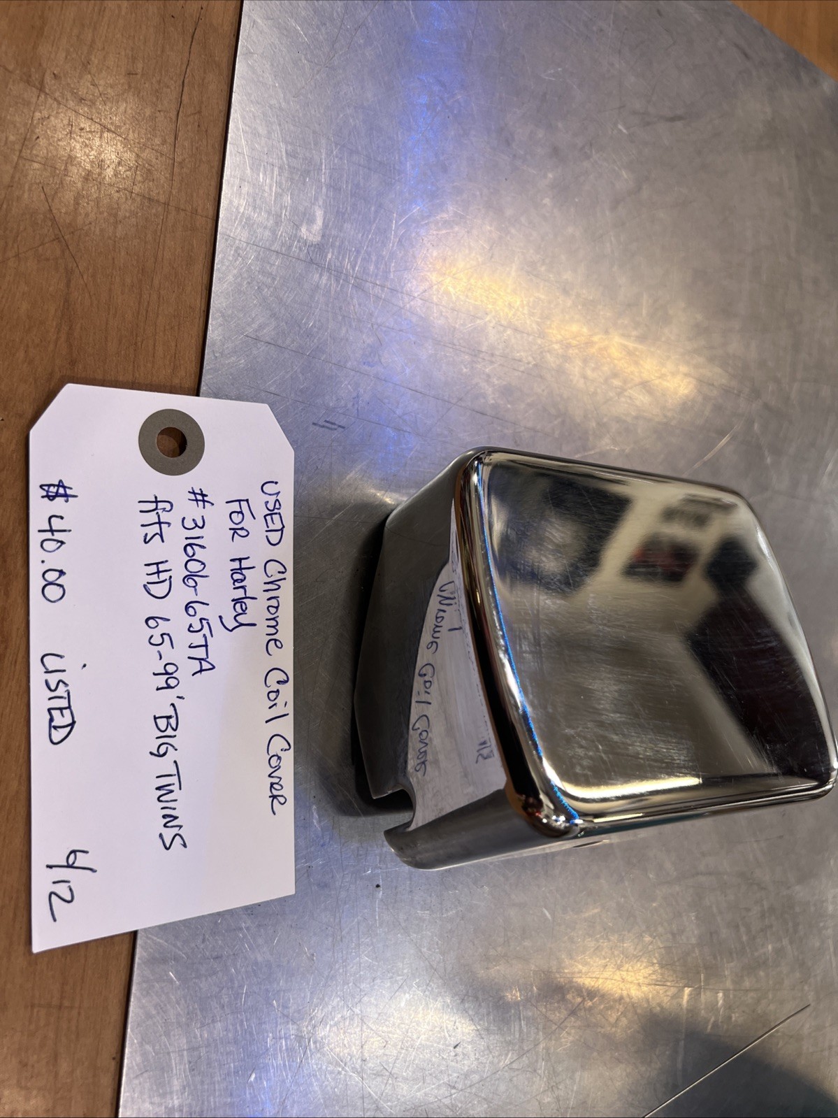 Chrome Coil Cover For Harley #31606-65TA