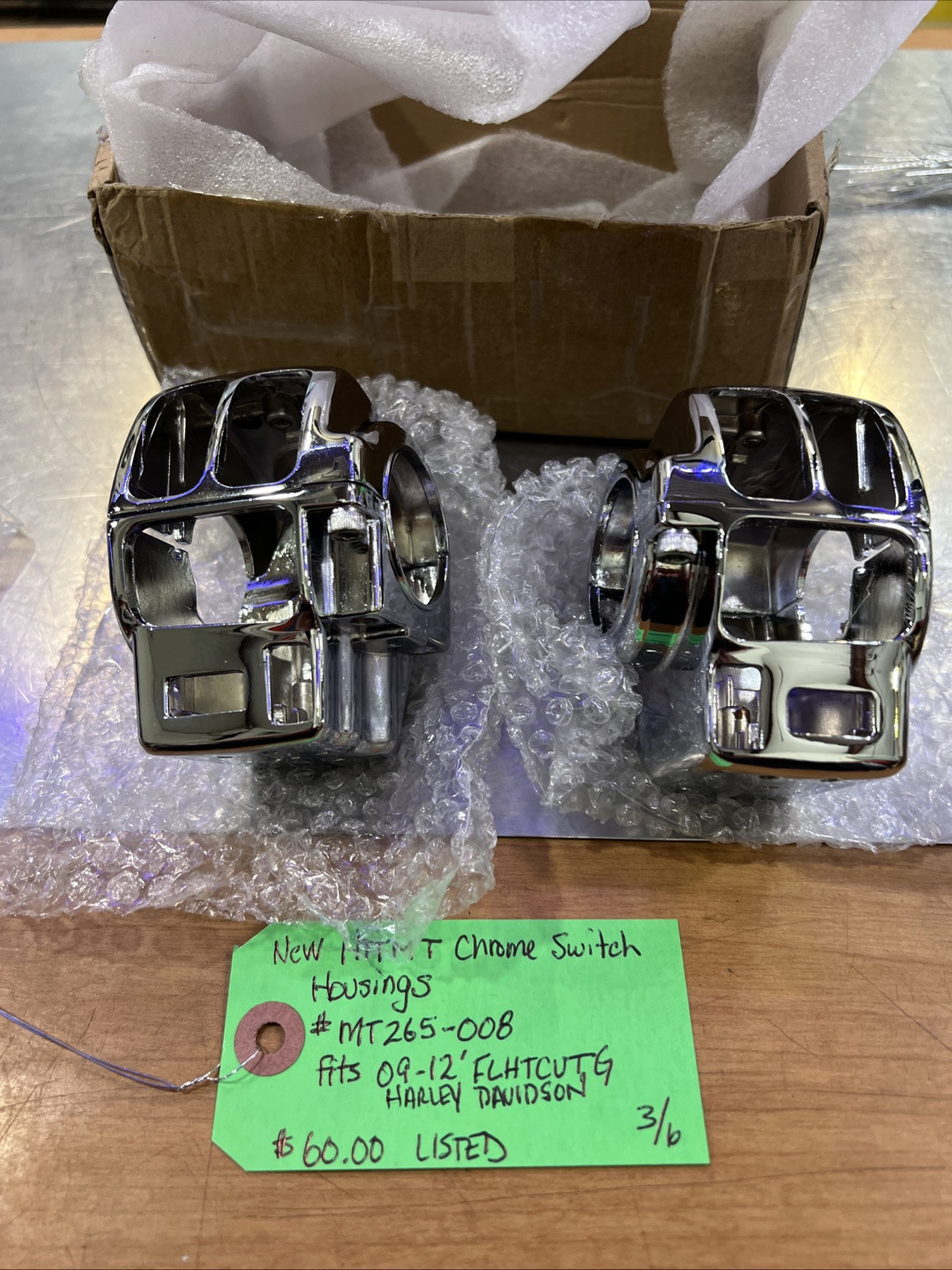 HTTMT Chrome Switch Housings #MT265-008