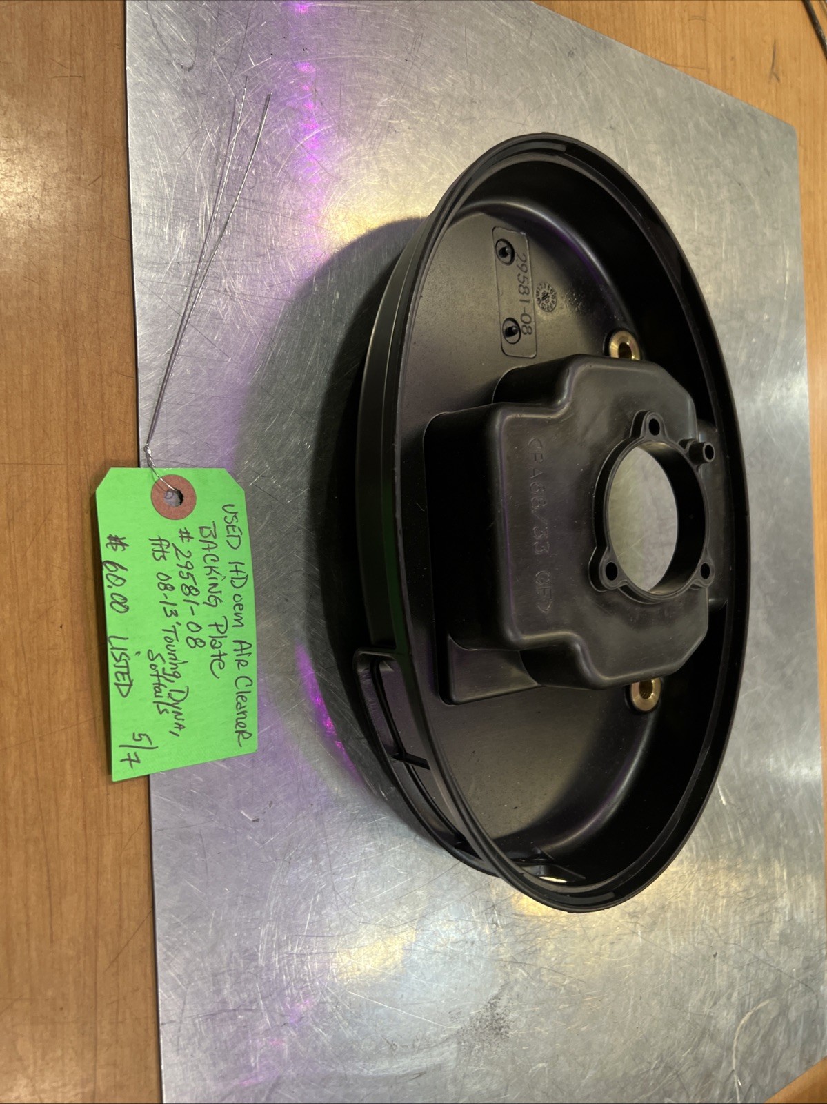 Harley Davidson oem Air Cleaner Backing Plate #29581-08