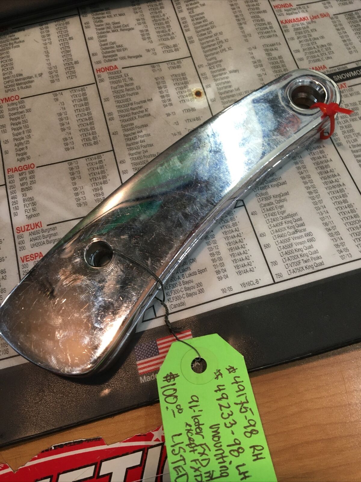 Harley Davidson Adjustable Highway Peg Mounting Plates #49175-98/49233-98