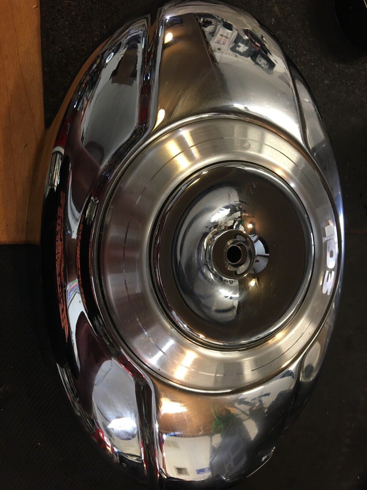 Harley Davidson OEM Chrome Twin Cam Oval Style Air Cleaner