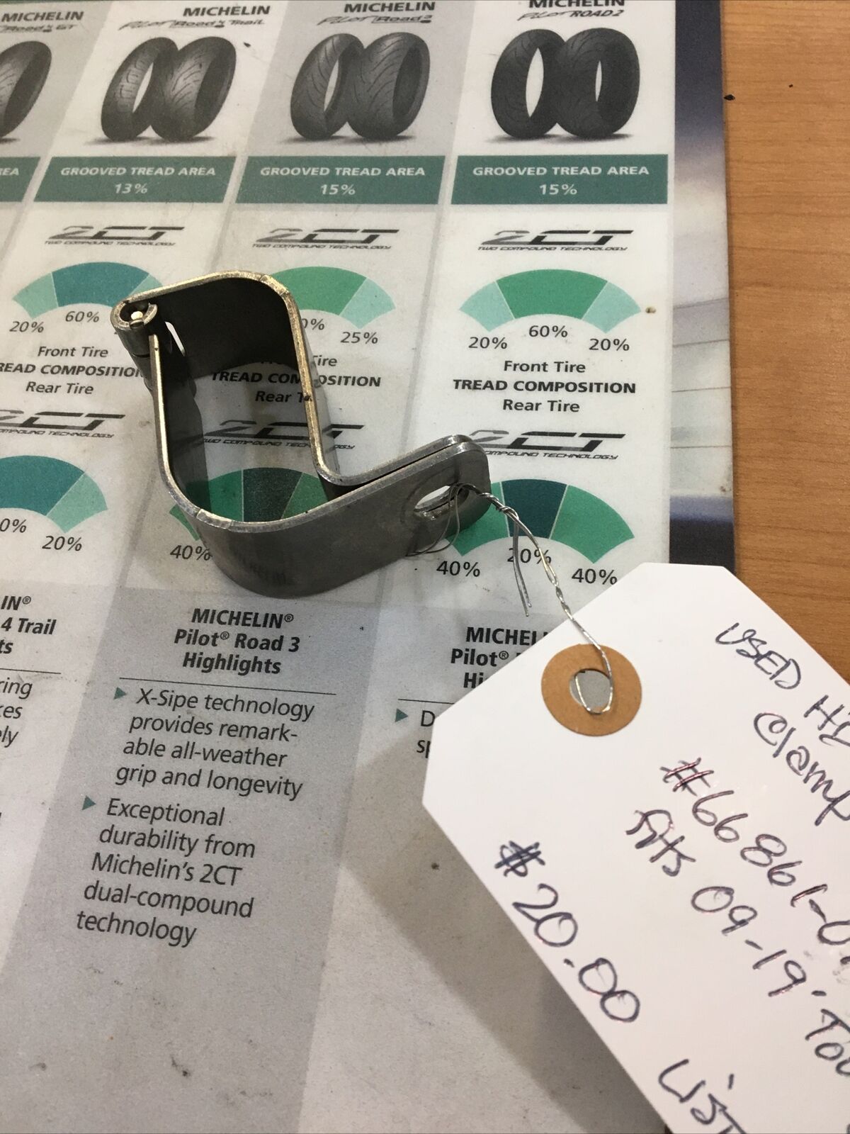 Harley Davidson Oem Hinged Exhaust Pipe Clamp #66861-09A