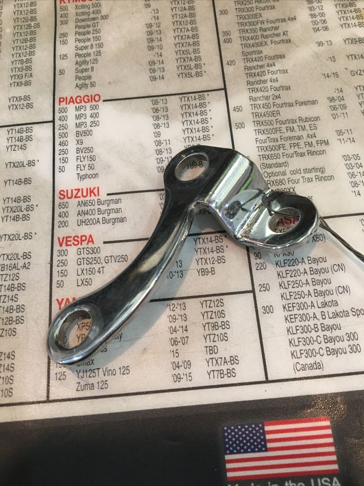 Harley Davidson Throttle cable guide bracket #56871-08