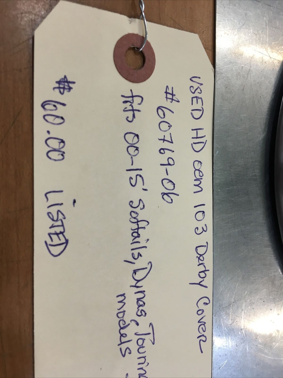 Harley Davidson oem 103 Derby Cover #60769-06