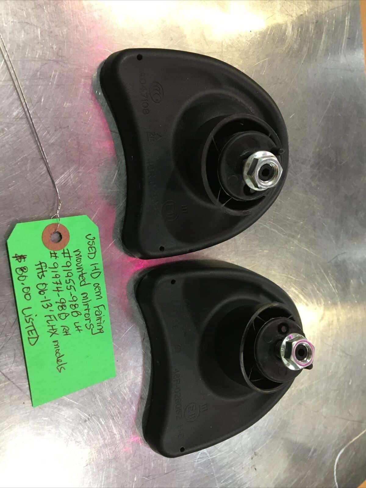 Harley Davidson oem Fairing Mounted Mirrors #91955-98B/91974-98B