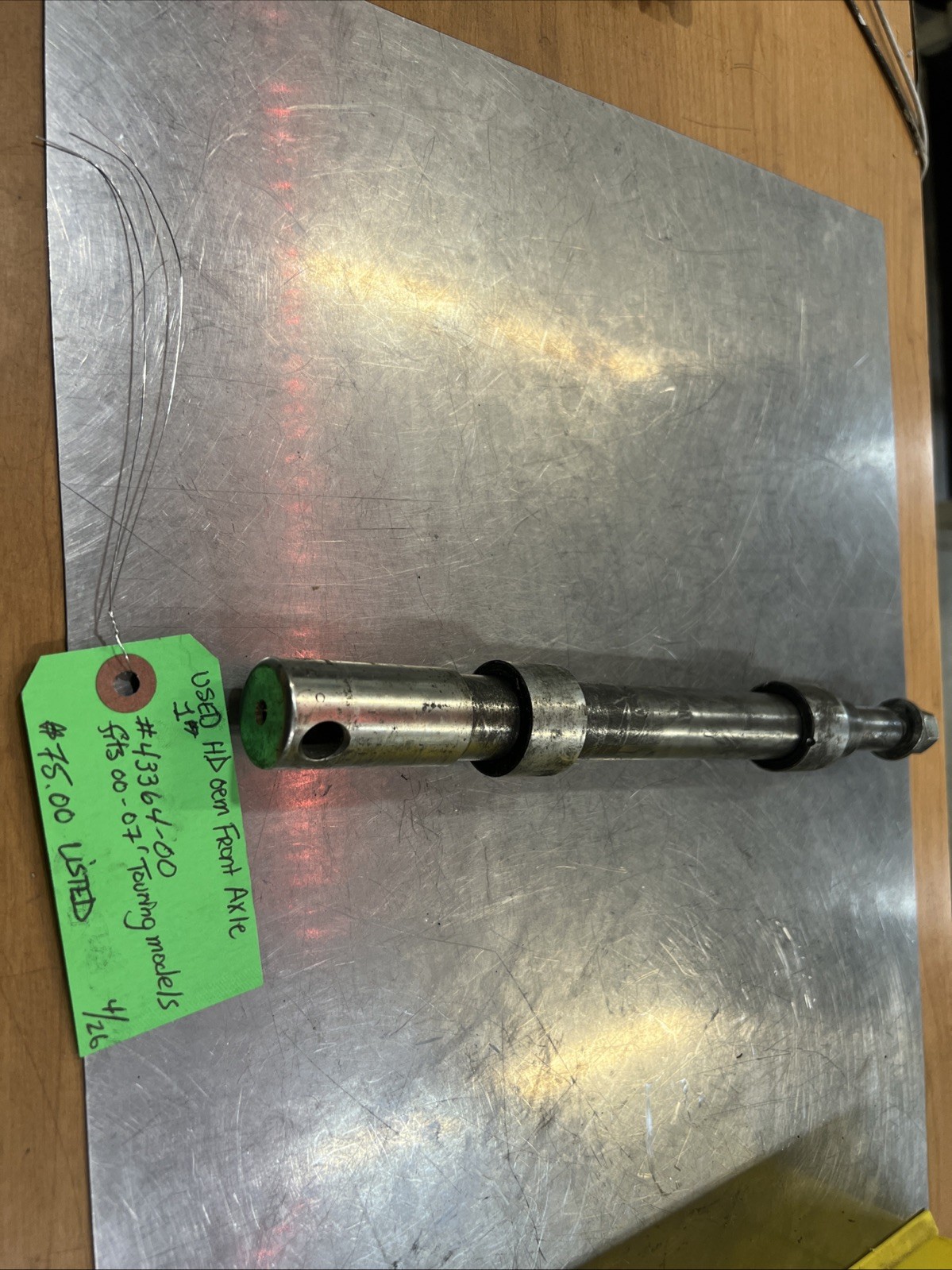 Harley Davidson oem Front Axle 1” #43364-00