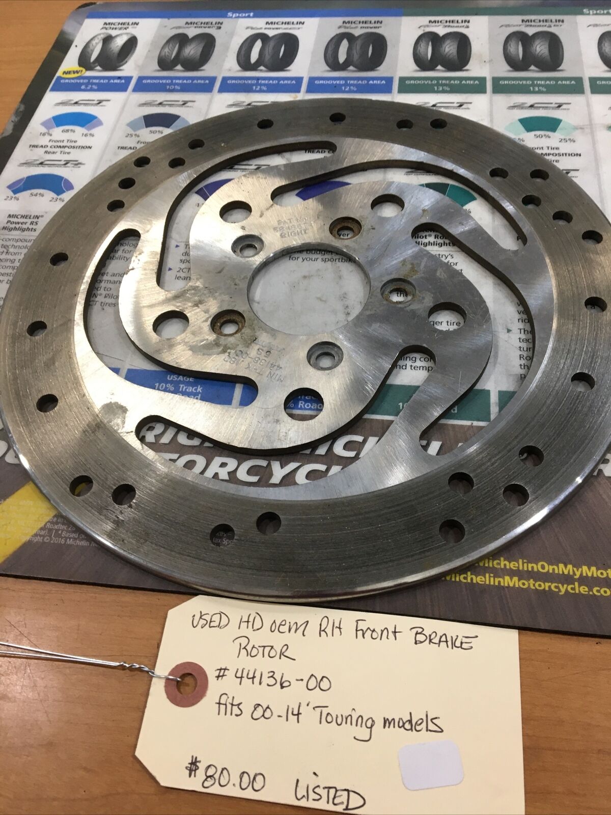 Harley Davidson oem RH Front Brake Rotor #44136-00