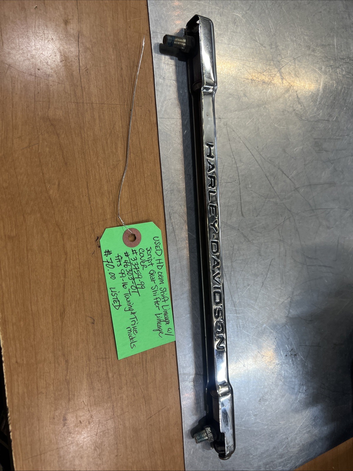 Harley Davidson oem Shift Linkage W/Script Gear Shifter Linkage Cover #33759-99