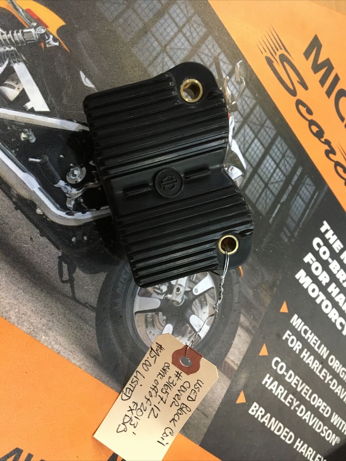 Harley Davidson oem black coil cover #31657-12