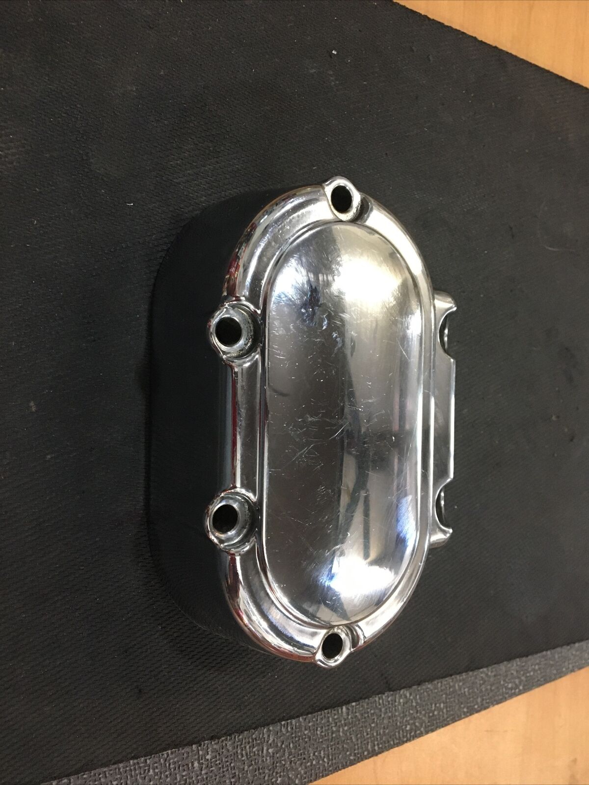 Roadmax chrome transmission side cover for Harley Davidson