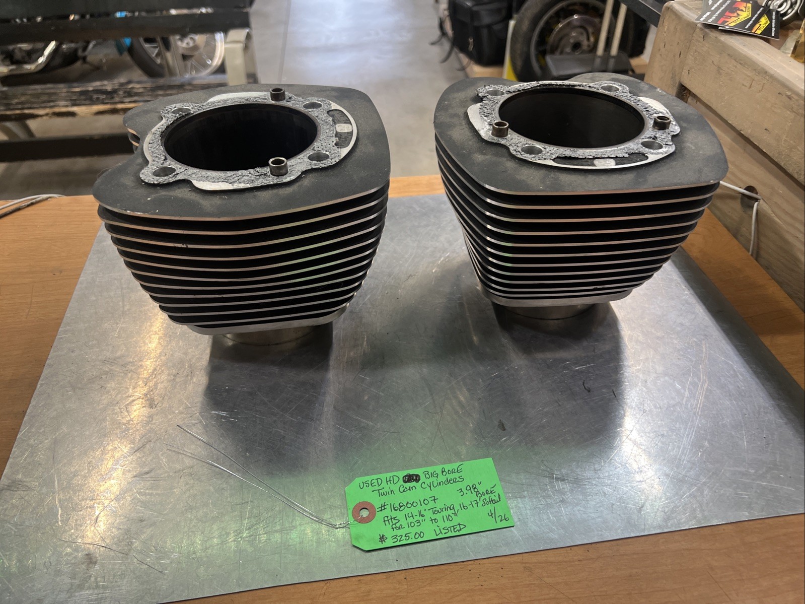 Harley Davidson Big Bore Twin Cam Cylinders #16800107