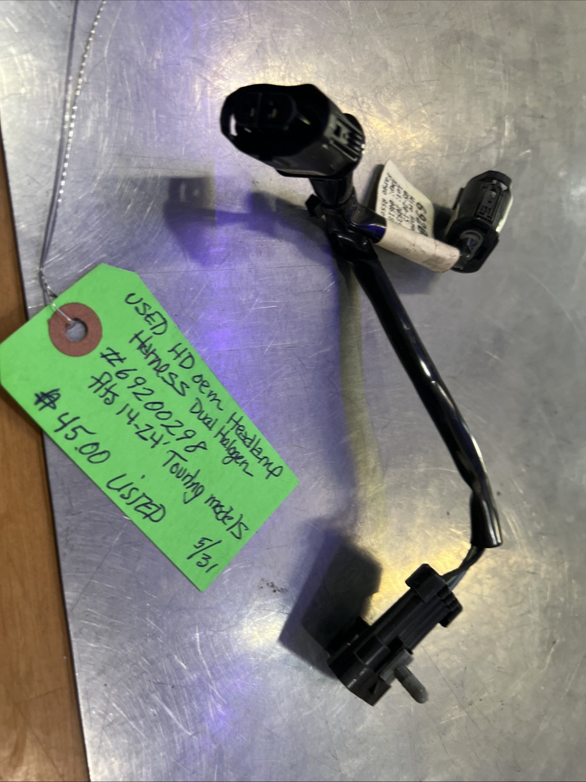 Harley Davidson oem Headlamp Harness Dual Halogen #69200298