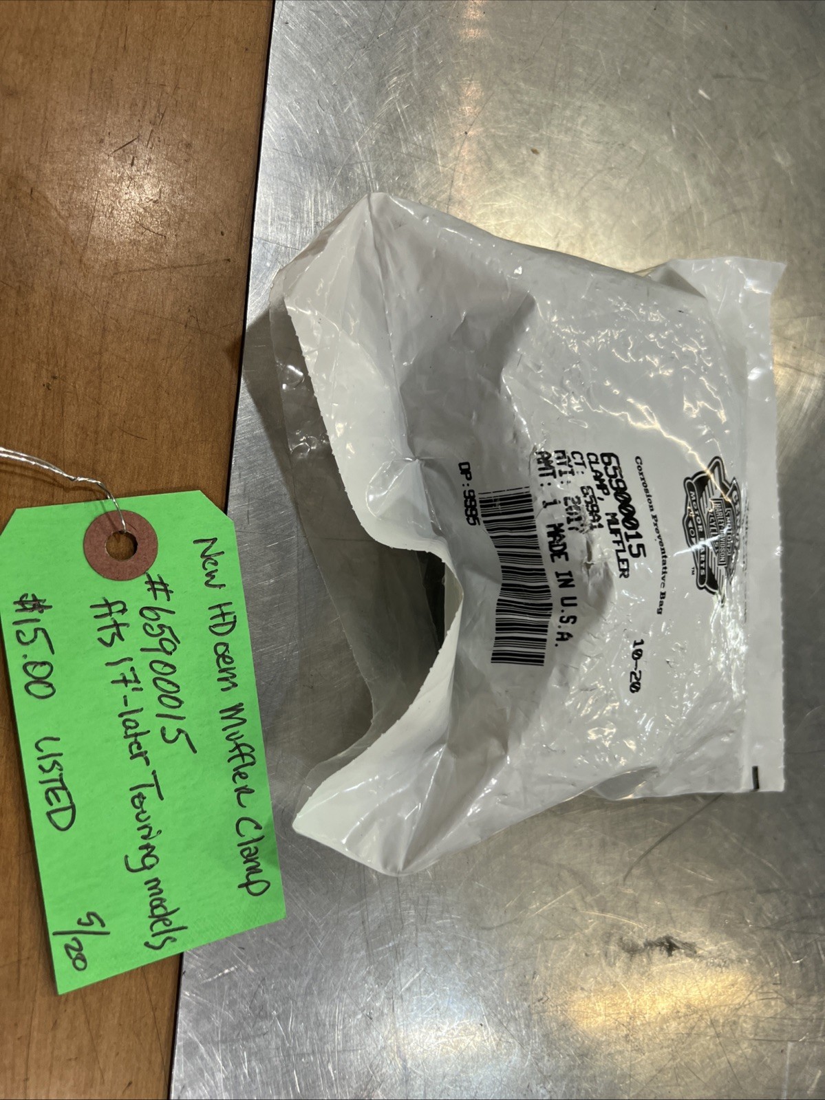 Harley Davidson oem Muffler Clamp #65900015