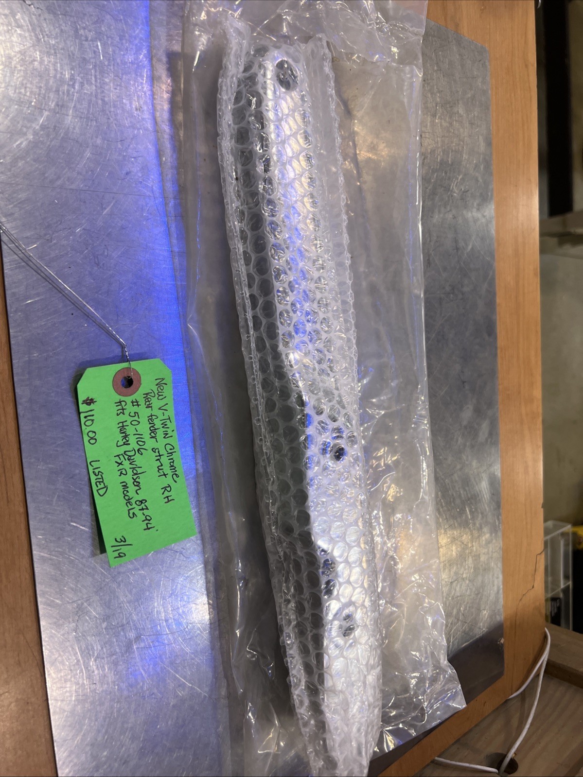 V-Twin Chrome Rear Fender Strut RH #50-1106