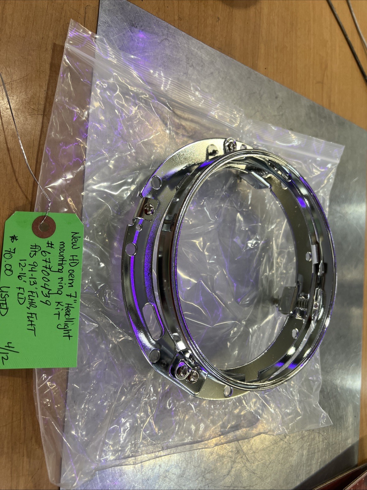 Harley Davidson oem 7” Headlight Mounting Ring Kit #67700439