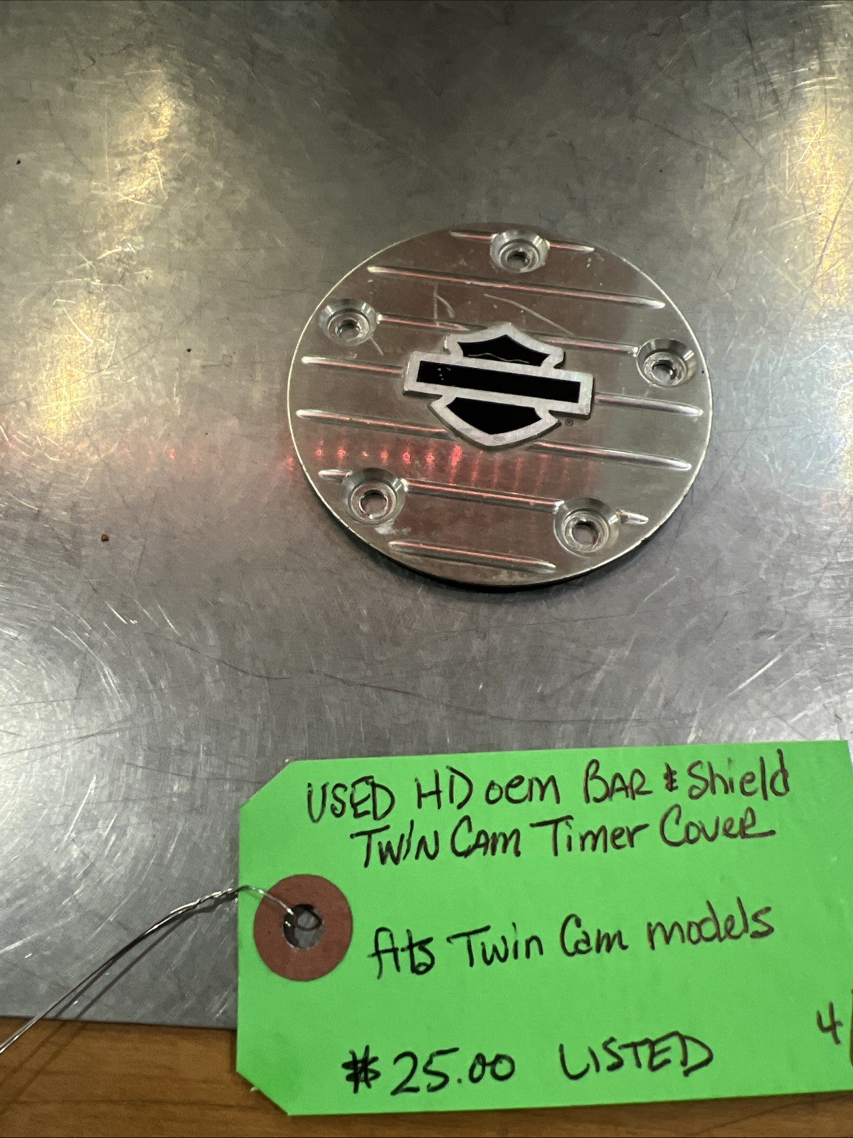 Harley Davidson oem Bar & Shield Twin Cam Timer Cover