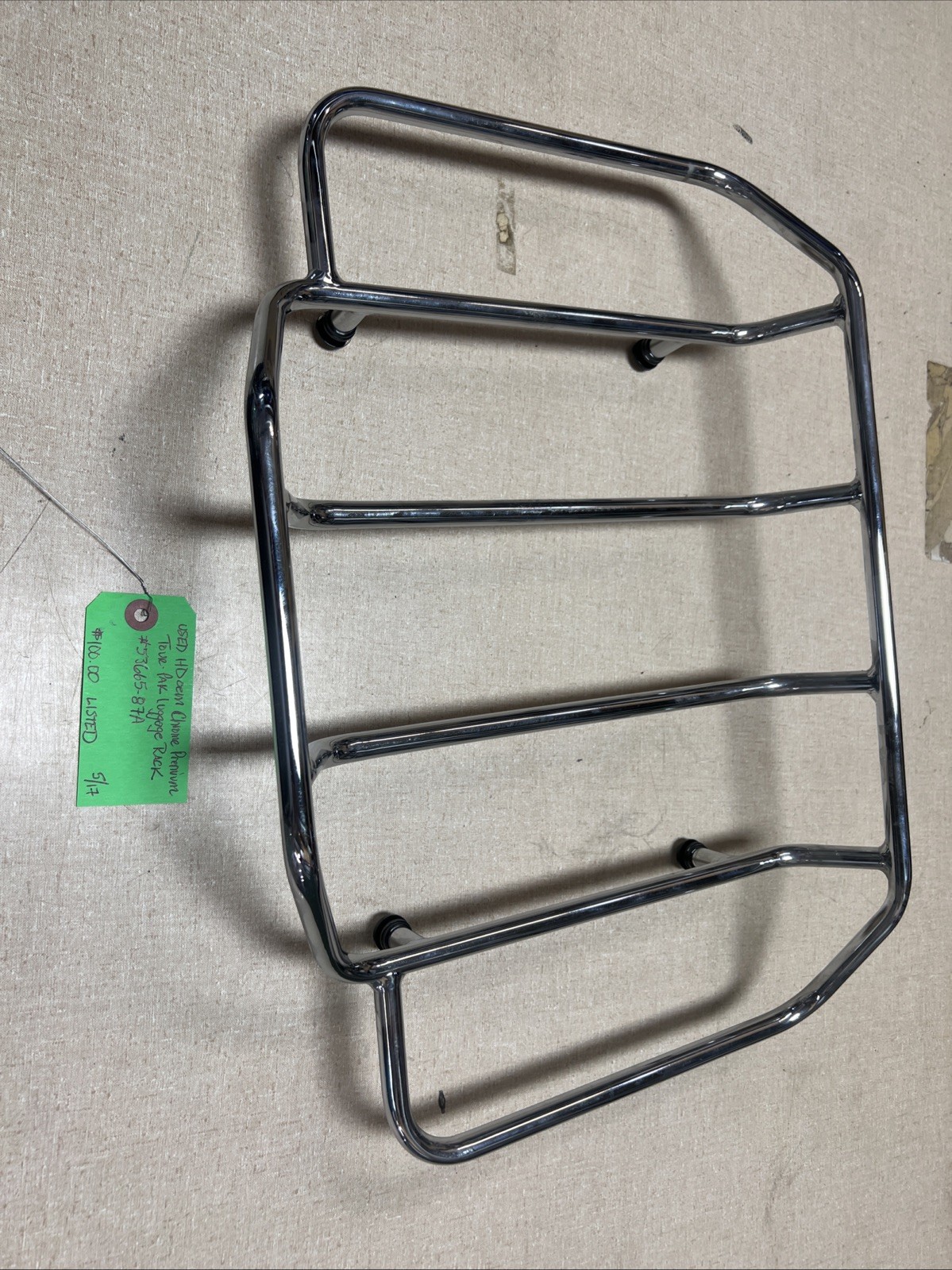 Harley Davidson oem Chrome Premium Tour-Pak Luggage Rack #53665-87A