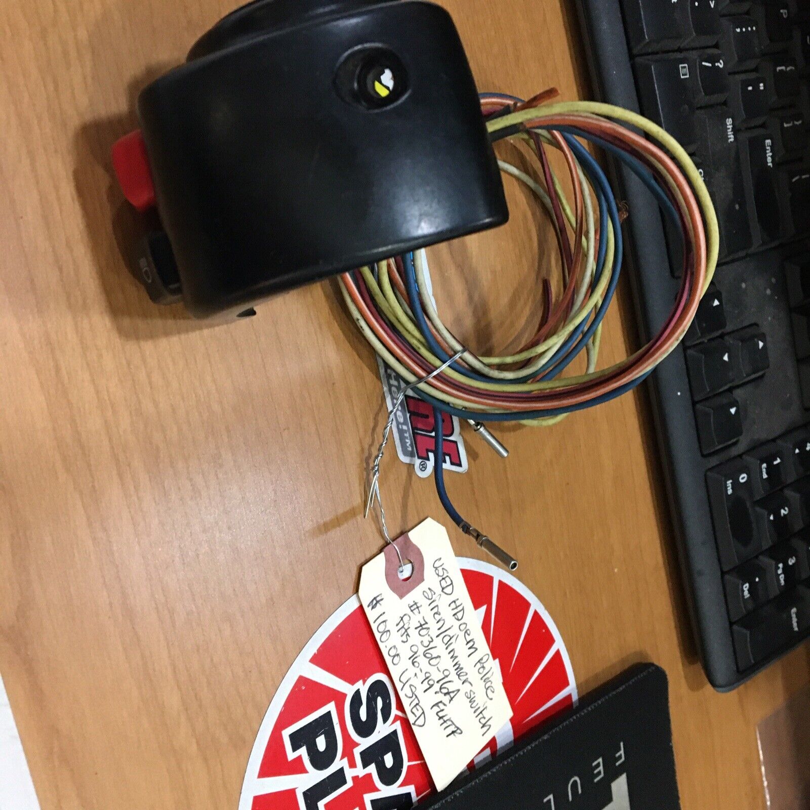 Harley Davidson OEM Police Siren/Dimmer Switch #70360-96A - Genuine Part for Law Enforcement Motorcycles