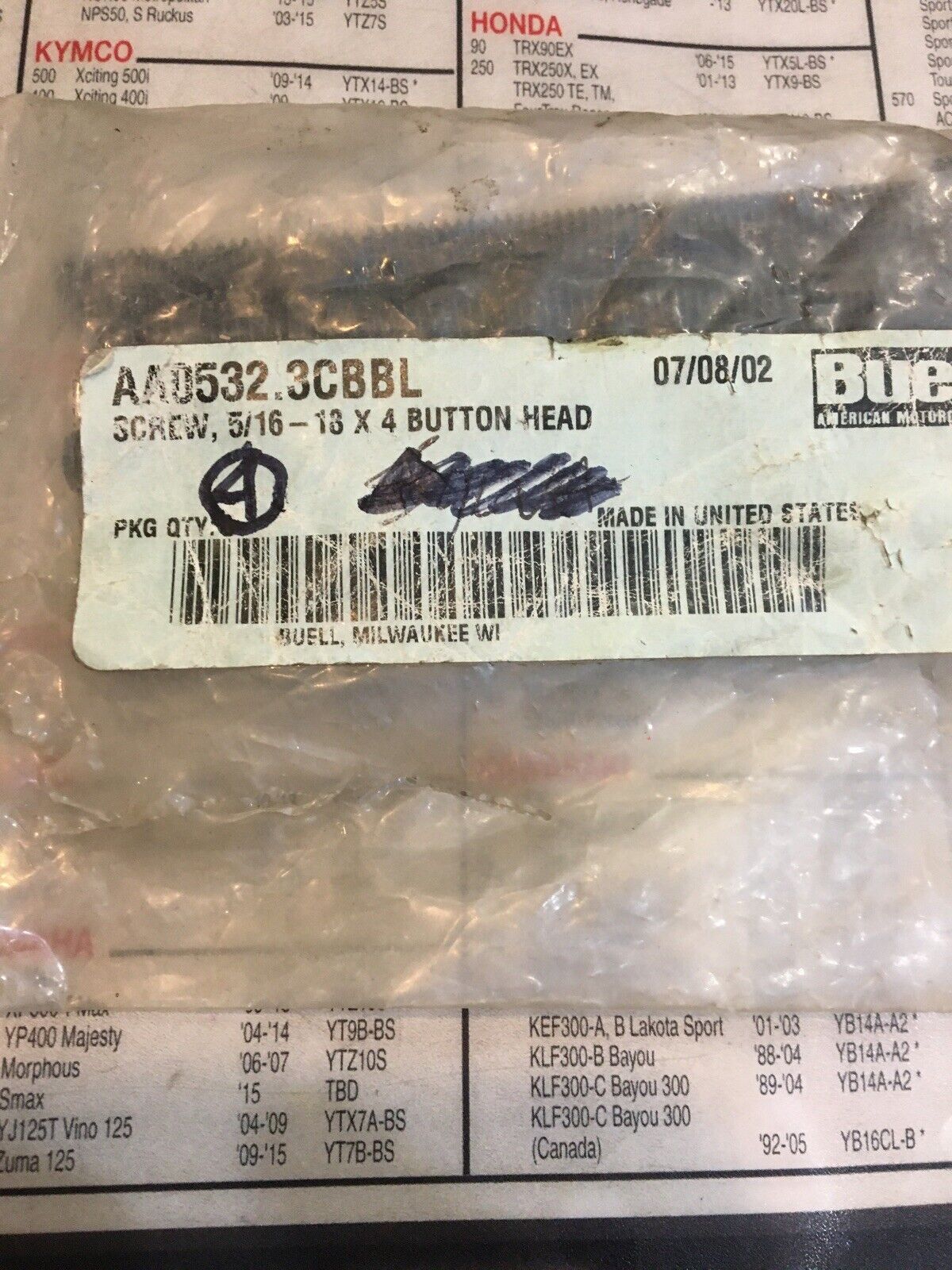 Buell OEM Button Head Screws #AA0532.3CBBL