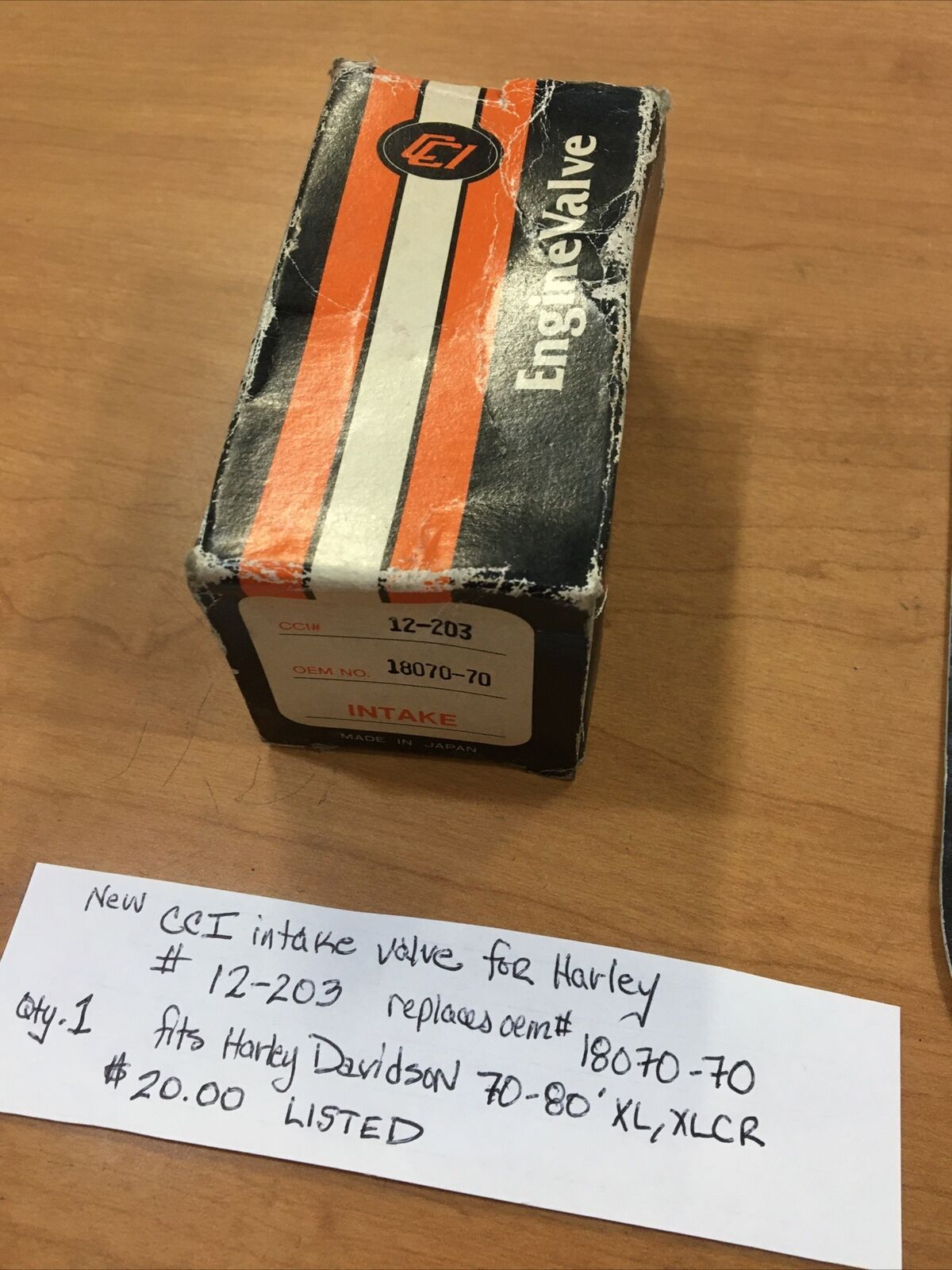 CCI intake valve for Harley #12-203