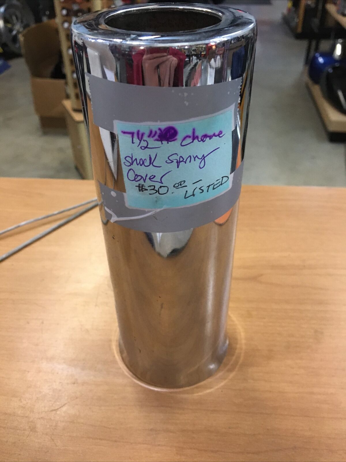 Chrome Shock Spring cover 7-1/2"