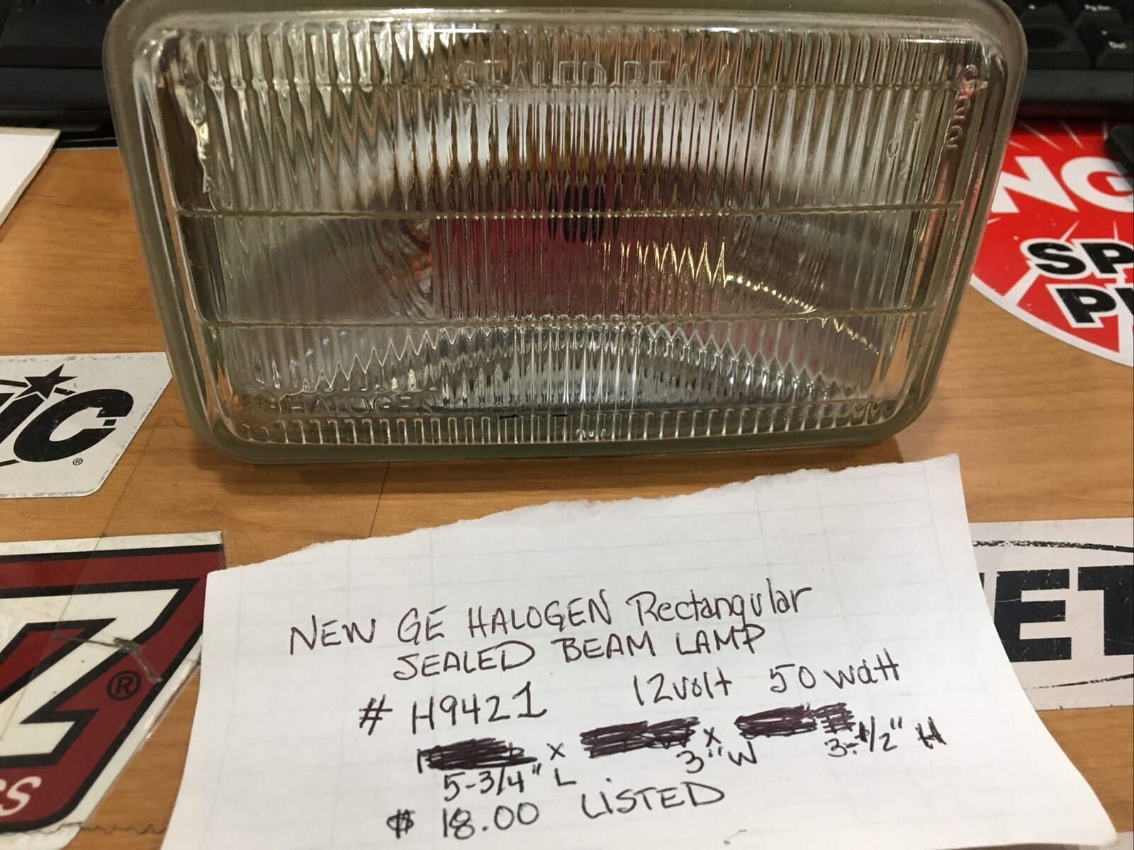 GE Halogen Rectangular Sealed Beam Lamp #H9421