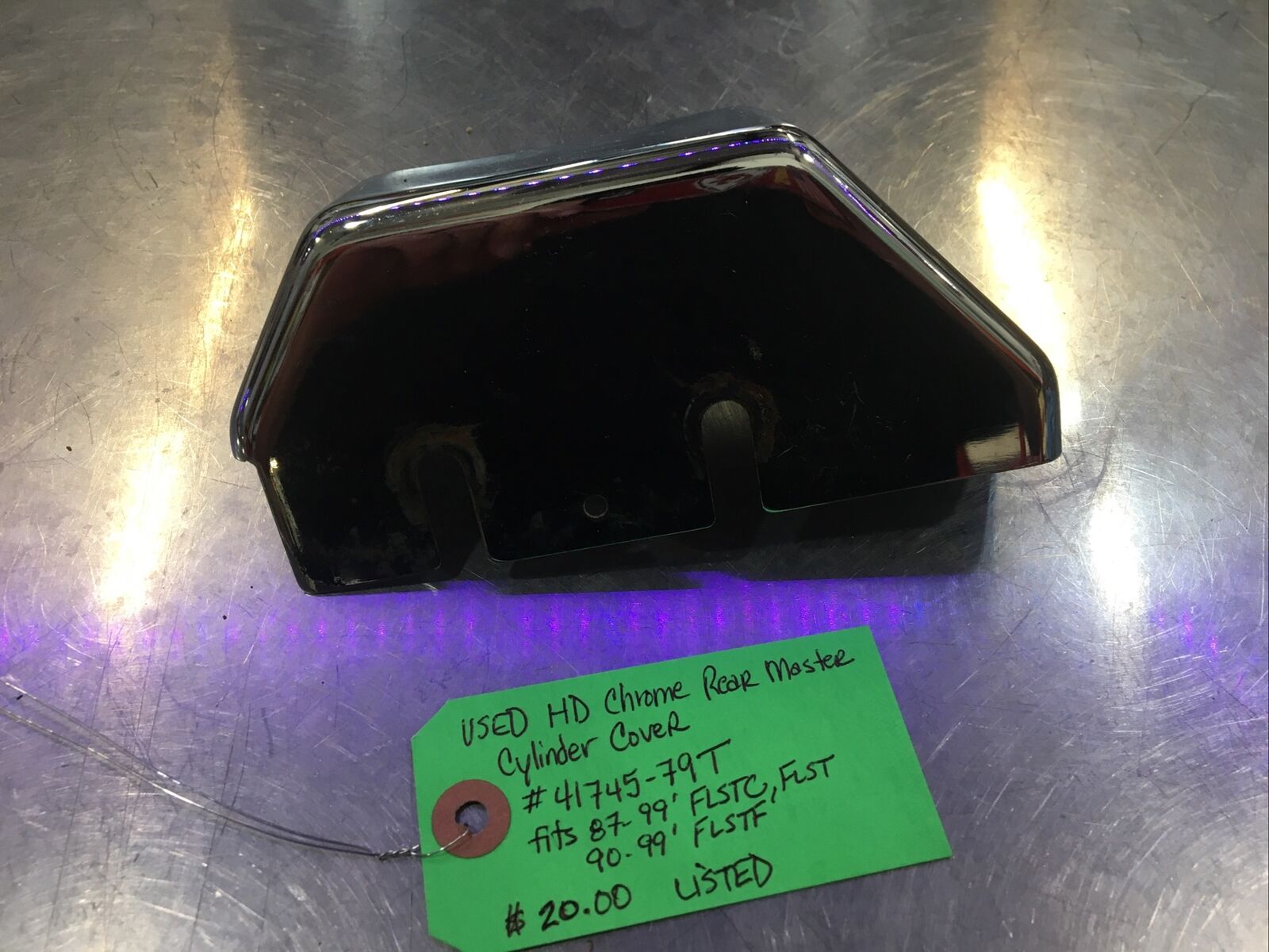 Harley Davidson Chrome Rear Master Cylinder Cover #41745-79T