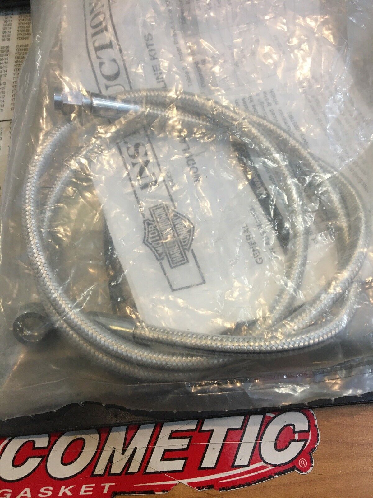 Harley Davidson Diamondback Upper Brake Line 44” 35degree Banjo #38149-10