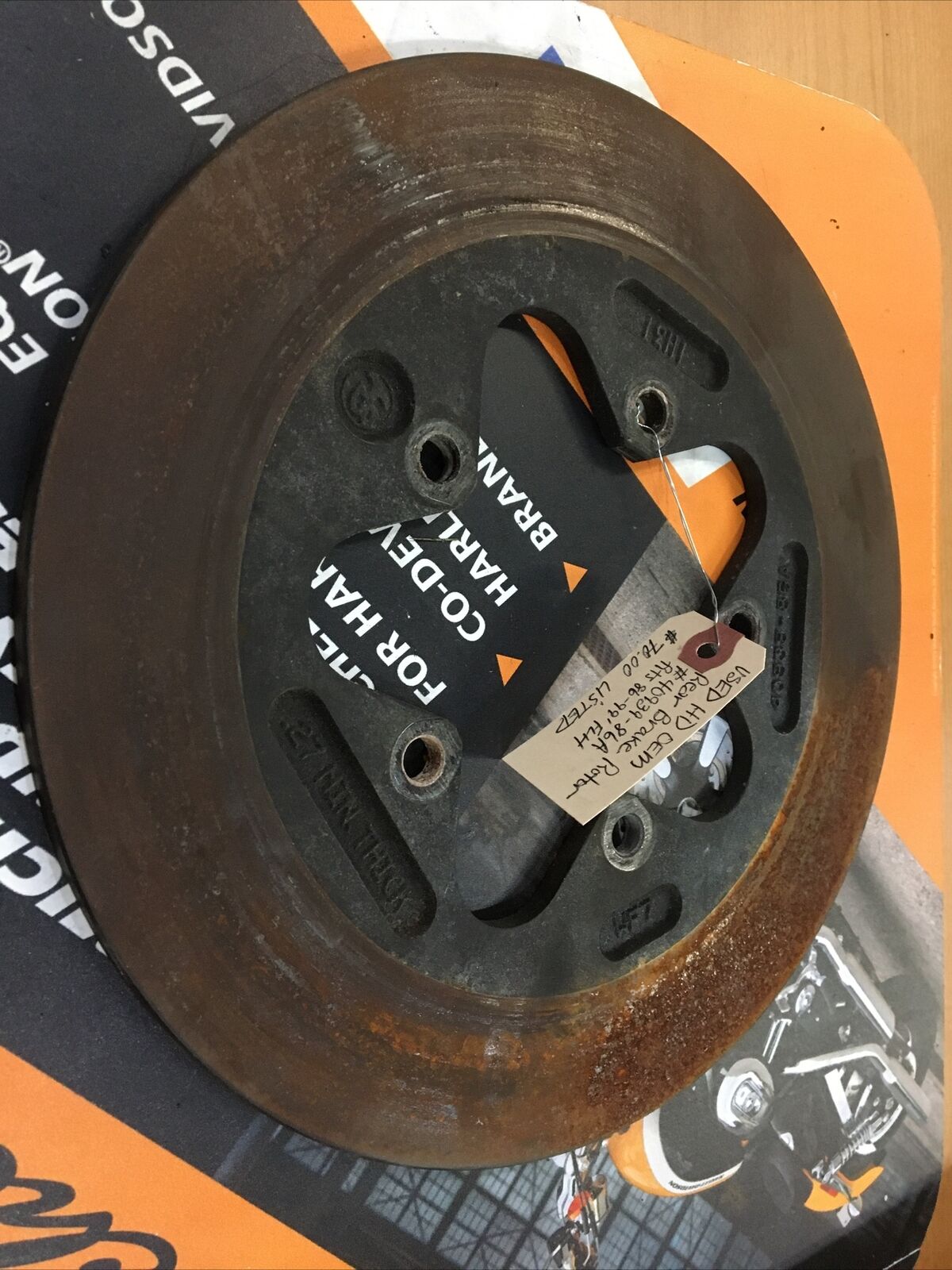 Harley Davidson OEM Rear brake rotor #40939-86A