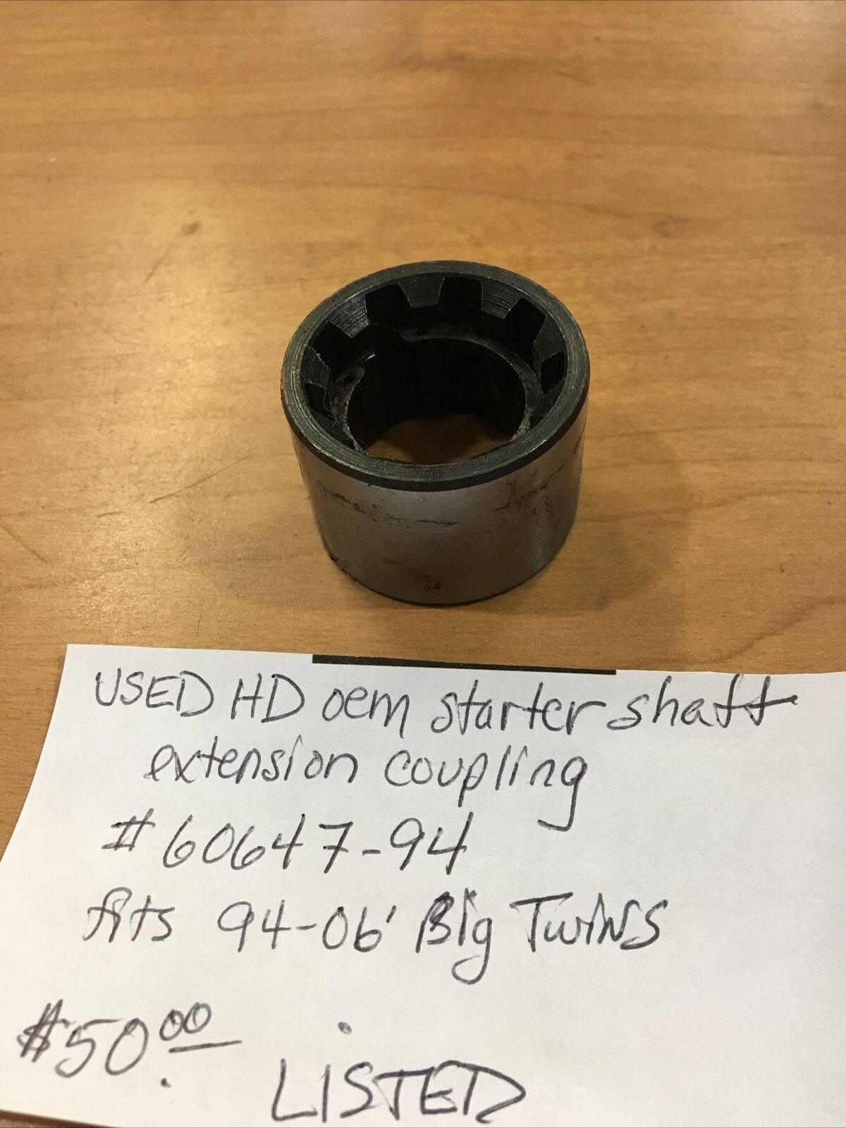 Harley Davidson OEM Starter shaft extension coupling #60647-94