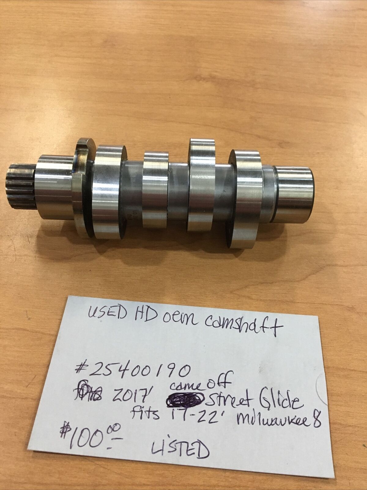 Harley Davidson OEM camshaft #25400190